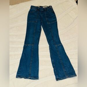Women's Blue Flared Anthropologie Jeans
